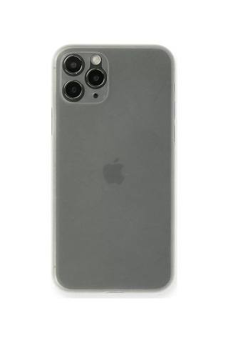 Newface Apple iPhone Uyumlu 11 Pro Max Kılıf Pp Ultra İnce Kapak - Beyaz Belirtilmemiş