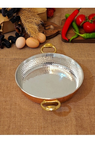 Moda Bakır Bakır Yumurta Sahani 20 Cm Diğer