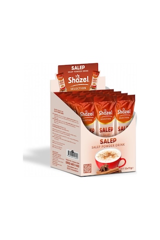 Shazel Salep 17 Gr X 12 Adet + Shazel Sıcak Çikolata 18 Gr X 12 Adet Diğer