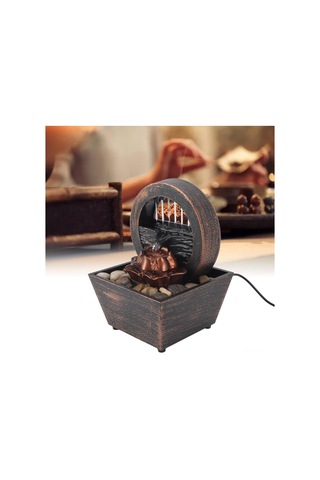 Xindoker Usb Beslemeli Masaüstü Led Şelale Dekorasyonu - Sakin Su Akışı Ve Yumuşak Işık İle Ev/ofis Ambiyansını Zenginleştirin