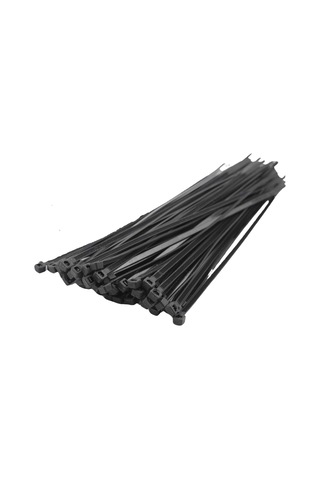 3.6x150 Mm Plastik Cırt Kelepçe 100'lü Paket Dayanıklı, Çok Amaçlı Kablo Bağı Siyah Diğer