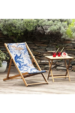 Bluehomeconcept Adawall Blue Monkey Katlanabilir Şezlong