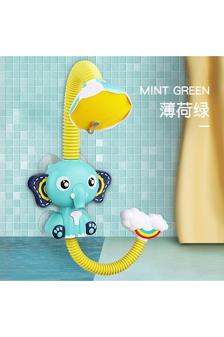 Suofeng Mavi Çocuklar İçin Elektrikli Fil Şov Köpürtücü, Banyo Su Oyuncak, Yaz Hamam Oyuncağı, Eğlenceli Vücut Sprinkler Diğer