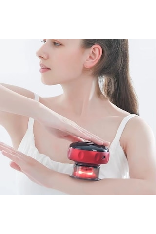 12 Kademeli Sıcaklık Emişli Bardak Çekme Terapisi, Vakumlu Masaj Aleti,terapi Cihazı Gua Sha-masaj Cihazı