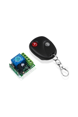 Rf Uzaktan Kumandalı Röle Kartı 433 Mhz Self Lock 12V 10A