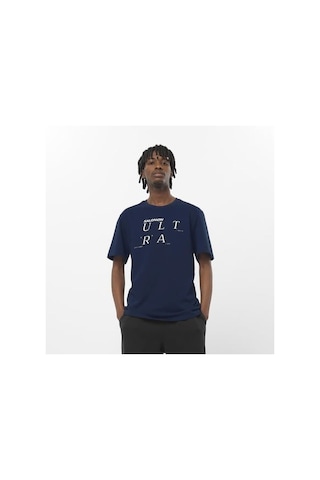 Salomon Ultra Ss Tee M Nıght Sky Erk T-shırt Lc2354500 Lacivert