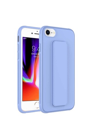 Apple Uyumlu iPhone 8 Kılıf Zore Qstand Kapak Lila