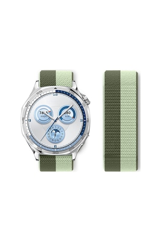 Huawei Watch Gt5 46mm Gt4 46mm İle Uyumlu Ayarlanabilir Cırt Cırtlı Yumuşak Spor Kumaş Örgü Kordon