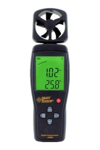 Smart Sensor AS 806 Rüzgar Hızı ve Sıcaklık Ölçer Anemometre