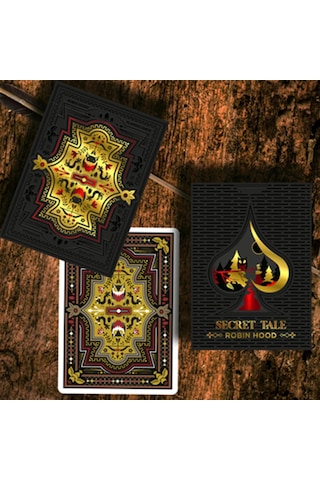 Wjpc Secret Tale Of Robinhood Black Owl Premium Oyun Kağıdı Limited Edition Koleksiyonluk İskambil Kartları