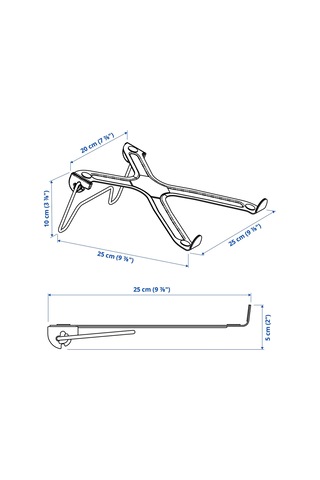 Lanespelare Mavi Laptop Desteği - 20613065 Ikea