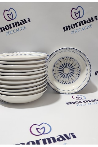 Güral Porselen Dijital 12 Adet 14 Cm Küçük Çorba Kase