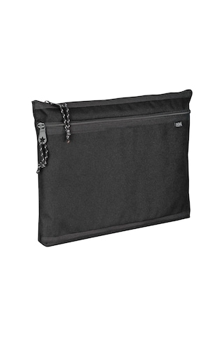Jacbag Dual Zip Folder -iki Bölmeli Dosya Çanta A4 Dual Zip Folder-siyah Tek Renk