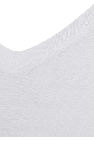 Star 206 Modal Yarım Kol V-yaka T-shirt Atlet Beyaz