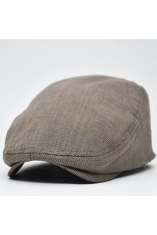 Şapkadan Erkek Kasket Keten Yazlık Flat Cap Şapka 45645dr57142