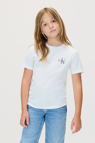 Calvin Klein Erkek Çocuk Tişört Iu0ıu00719 BEYAZ