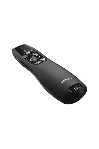 R400 Presenter, Usb Alıcı Üzerinden Kablosuz 2,4 Ghz Bağlantı, 15 M Menzil, Kırmızı Lazer İşaretleyici, Sezgis