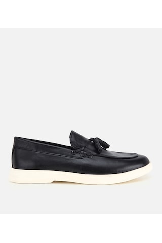 Hotiç Erkek Deri Siyah Püskül Detaylı Hafif Günlük Loafer 02ayh319450a100 02ayh319450a100