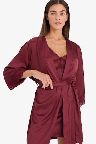 Defacto Regular Fit Wrap Yaka Saten Yarım Kol Sabahlık G8508ax26spbr210 Bordo-br210