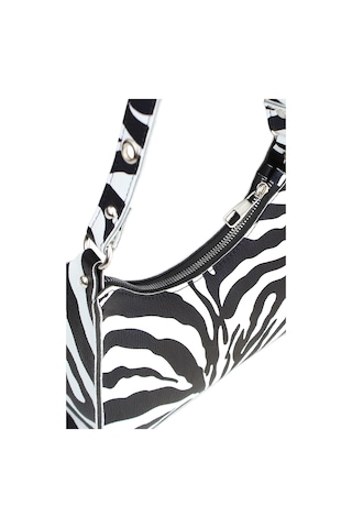 Housebags Kadın Zebra Desenli Baguette Çanta 195 Zebra Desenli