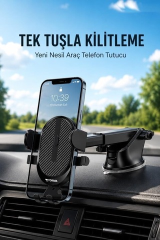 Delux Serisi Direksiyon Ulaşım Koltuk Telefon Tutucu Jx023 Siyah