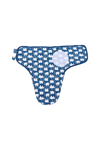 İnsular Bebek Kundak Şal Battaniye 2'li Paket Yumuşak Pamuklu Karikatür Desenli Koyu Mavi