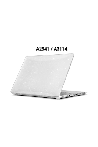 Apple Uyumlu MacBook Air 15 Inç M2-m3 Çip 2023/2024 A2941 A3114 Şeffaf Kılıf Koruyucu Kapak Parlak