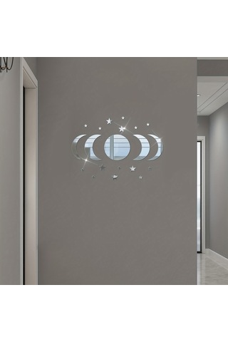 Xindoker 20 Adet Ay-yıldız Desenli Akrilik Duvar Sticker, Ramazan Bayramı Ve Partiler İçin Festivite Dekorasyon Malzemesi