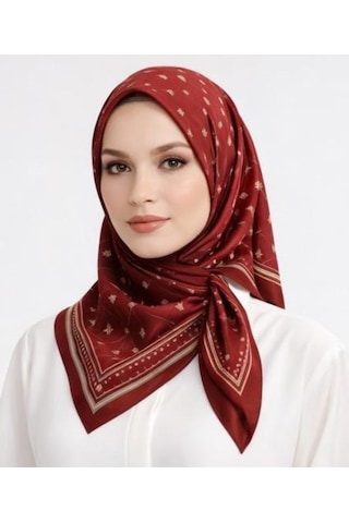 İpekal Mono Organik Pamuk Eşarp - 06247 Bordo
