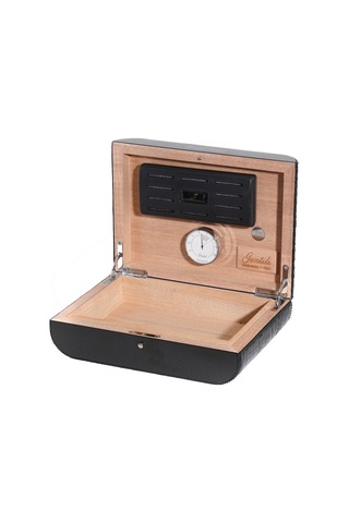 Gentili Emilio Siyah Karbon, Timsah Derisi Humidor 373054