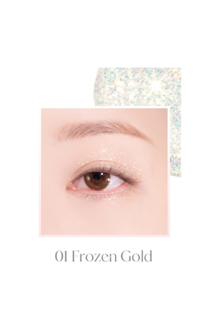 Dasique İnci Işıltılı Likit Glitter Starlit Jewel Liquid Glitter 01 Frozen Gold 01 Frozen Gold