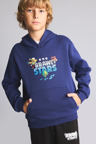 Defacto Brawl Stars Kalın Sweatshirt Kumaşı 2li Takım Erkek Çocuk I3682a826wnnv42 Lacivert-nv42