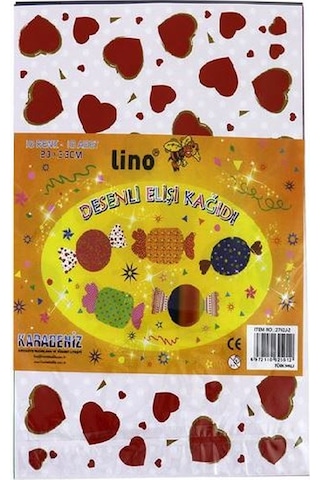 Lino Desenli Elişi Kağıdı 23X33 10 Lu 2702J-2