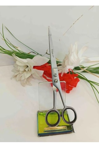 Smp Titan 7 Inç Berber Makası Kuaför Jilet Ağız Profesyonel Salon Makası
