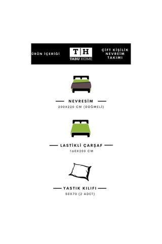 Tabu Home Çarşafı Lastikli Kapadokya Balon Çift Kişilik Nevresim Çok Renkli