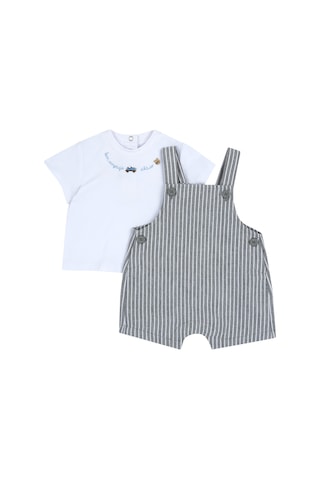 Chicco Takım / T-shirt+k.salopet 09073884000000 000095 Medıum Grey Gri