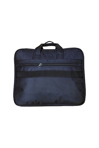 Kingstone Körüklü 17 İnç Büyük Laptop Evrak Çantası Siyah