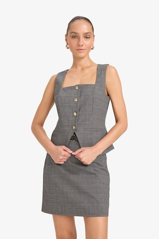 Defacto Regular Fit Kare Yaka Yelek F9461ax25augr91 Gri