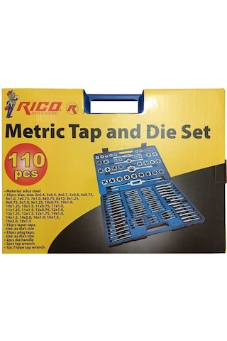 Rıco 110 Parça Pafta Klavuz Seti Rico 110 Pc Pafta Klavuz Takımı