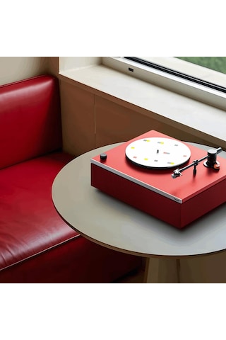 Hym s Lumi-s Kırmızı Dahili Bluetooth Hoparlörlü Retro Pikap Plakçalar