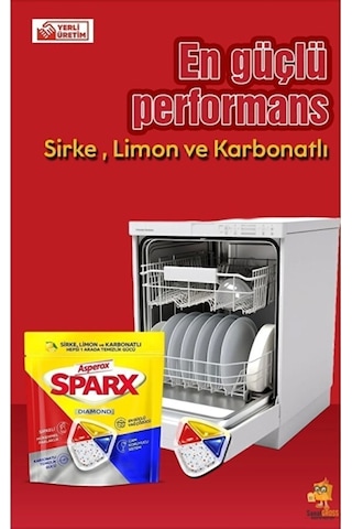 Asperox Sparx Bulaşık Makinesi Kapsülü 30'lu X 2 Paket 60 Yıkama