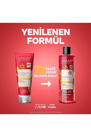 Urban Care Hibiscus & Shea Butter Bukle Belirginleştirici Saç Bakım Şampuanı, 350 Mililitre, Vegan Diğer