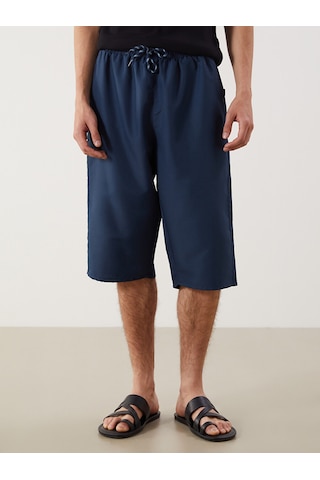 Lcw Swımwear İndigo Diz Altı Boy Erkek Deniz Şortu