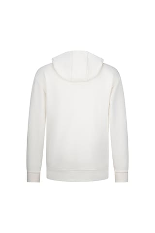 Hatemoğlu Beyaz Regular Fit Fermuarlı Kapüşonlu Sweatshirt Beyaz