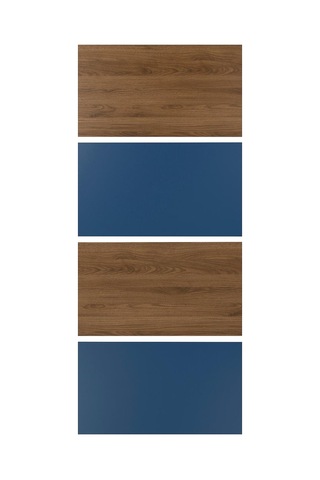 Mehamn Ceviz Görünüm-mavi 100x236 Cm Sürgü Kapak - 60605761 Ikea Kahverengi
