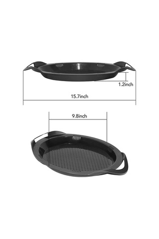 Xurunkeji Thermomix Varoma İçin 1 Adet Buharlı Tava, Delikli Delikli Buharlı Tepsi, Tm6, Tm5 Ve Tm31 İçin Gri Siyah