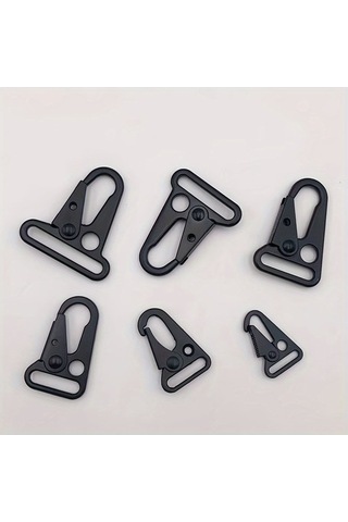 Besthome1 Dağcılık Tokalara Sahip Ağır Hizmet Tırmanma Karabina 32mm Siyah Siyah