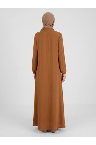 Nevayla Moda Salaş Kesim Aerobin Kumaş Ferace / Camel - F137