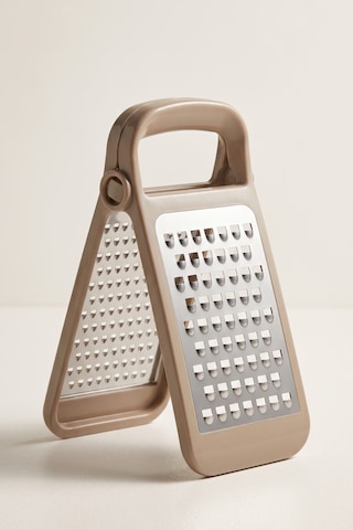 Katlanabilir Ve Ayrılabilir Çift Taraflı Pratik Rende - 10,7 X 22 X 5 Cm Bej