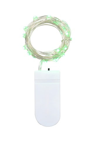 Symbee 2 Metre Yeşil Led Işık Zinciri, Taşınabilir Bakır Tel, Ip65 Su Geçirmez, Pil Gereklidir Pil Dahil Değil Yeşil